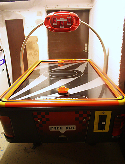 Fancy a quick game of air hockey?
