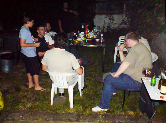The barbeque at Franck's home