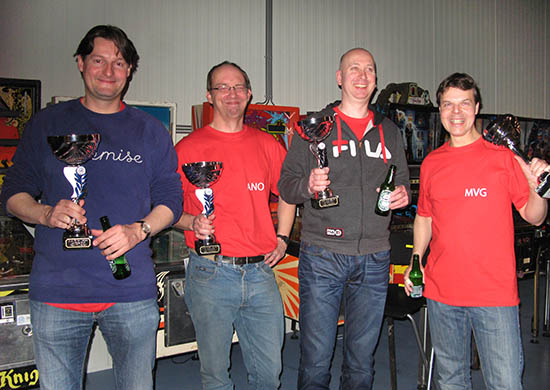 Winners of the Team Tournament, Dutch Pinball Team