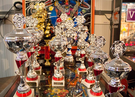 Trophies for the tournaments