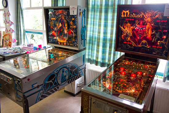 Two of the six machines used in the Classic Tournament - Embryon and Medusa