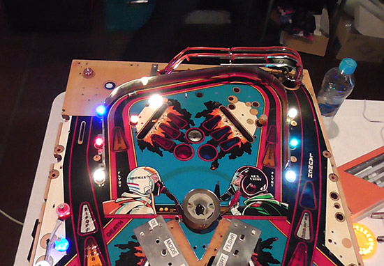 The partial F-14 test playfield