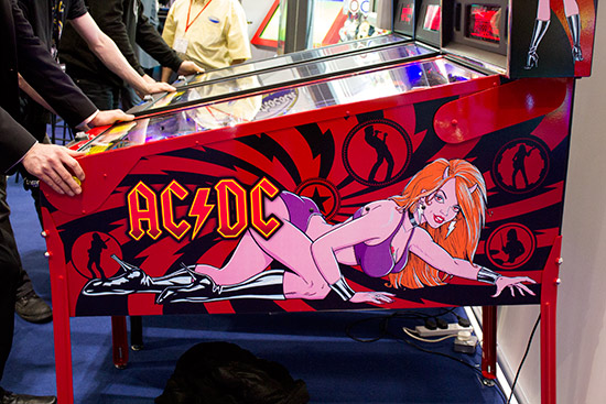Cabinet artwork for the AC/DC Lucie model