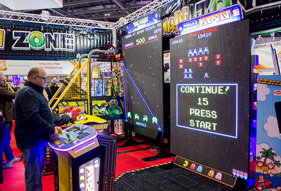 Giant Galaga and Space Invaders