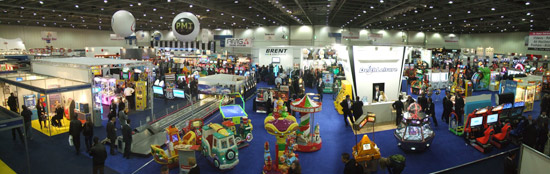 Inside the Excel exhibition centre