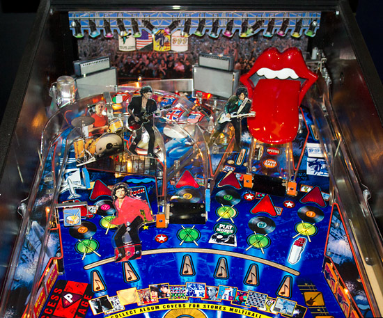 The upper playfield area