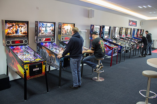 Some of the Pinball Universe showroom games