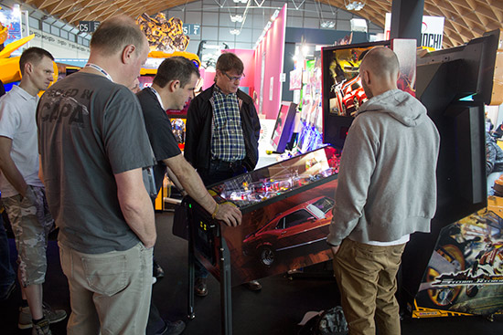 The Mustang pinball on the Tecnoplay stand
