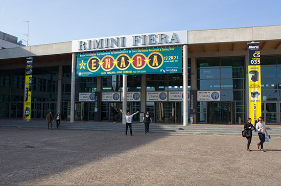 The entrance to the Expo Centre