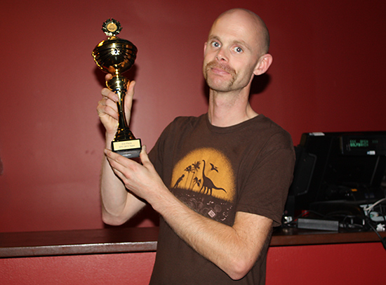 Linus Persson representing second-placed West Coast Pinball