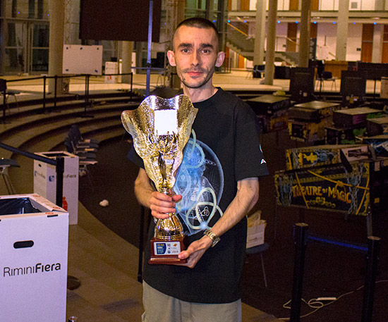 The European Pinball Champion of 2014, Krisztián Szali