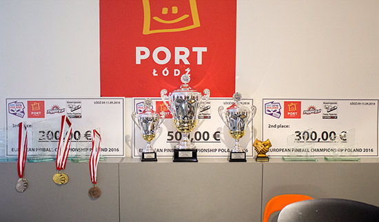 Trophies and cash prizes for the tournaments