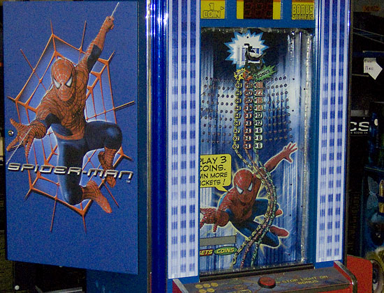 Close-up of the Spider-Man game
