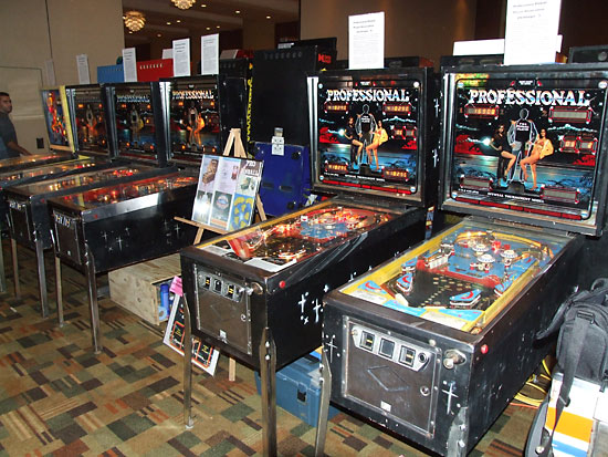 Five Professional Pinball machines