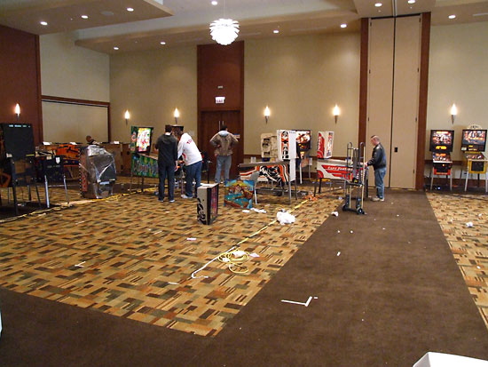 A few machines remaining in the second room