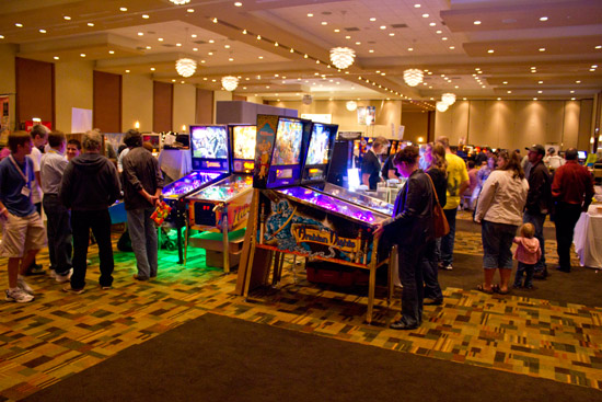 Games in the main hall