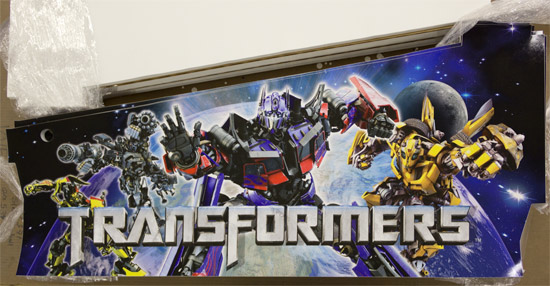 Transformers cabinet decals