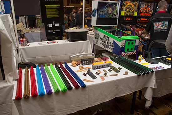 Matt Reisterer's Back Alley Creations had a stand here too, selling customised pinball parts