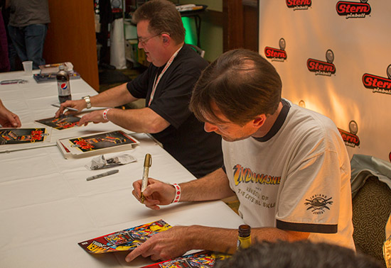 Meanwhile, X-Men designer John Borg and Steve Ritchie were on hand to autograph flyers and translites