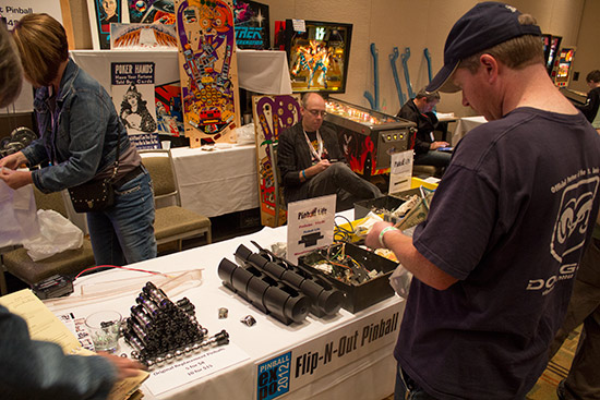 Flip-N-Out Pinball featured a number of parts from Pinball Life and Escalera powered stair climbing trucks