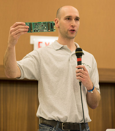 Gerry with one of the power driver boards