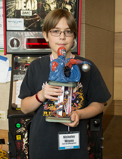 Kids Tournament winner, Nicholas Weyna