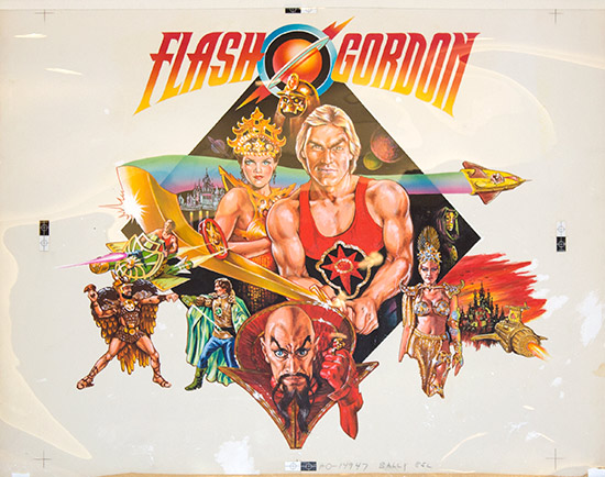 Flash Gordon backglass  elements