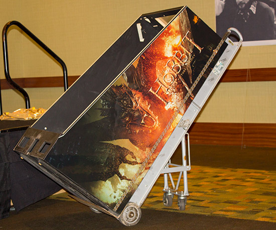 The Smaug Gold Special Edition cabinet side