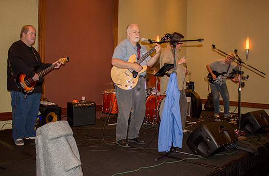 Guests were entertained by John Trudeau's band