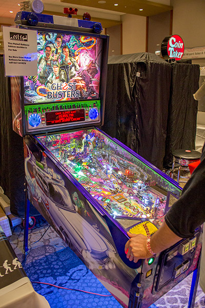 Pinball Refinery has this blinged-out Ghostbusters to demonstrate their many mods