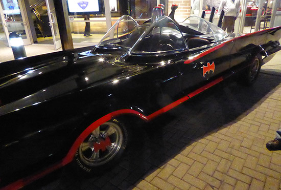 The Batmobile outside Viper Alley