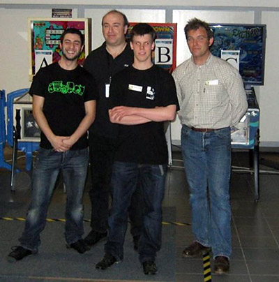 The four last finalists from the left to the right: Ali Sadr Zadeh, Albert Médaillon, David Grémillet and Frédéric Vilbert