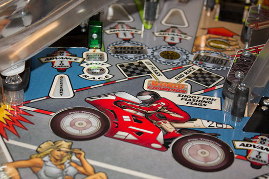 Details from the Full Throttle playfield