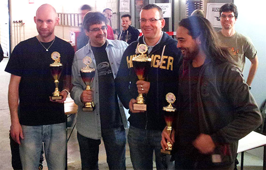 The top four in the German Pinball Open