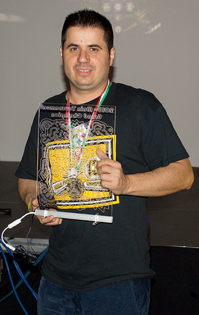 Winner of the Hungarian Pinball Open 2016, Julio Vicario Soriano