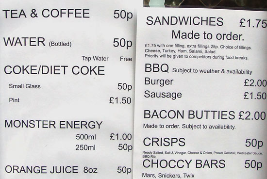 Food and drink prices