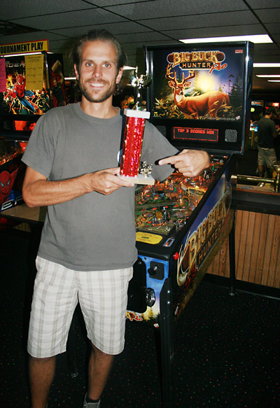 Nicol with his third place trophy