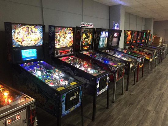 A selection of the games at Double Pinball