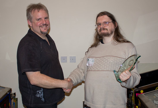 Winner of the Irish Pinball Open 2011, Dave Sanders