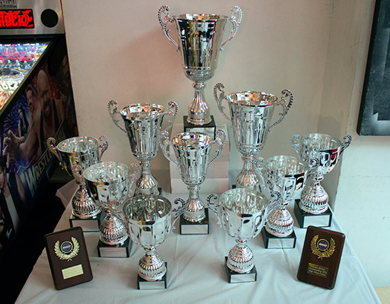 Trophies for the top players