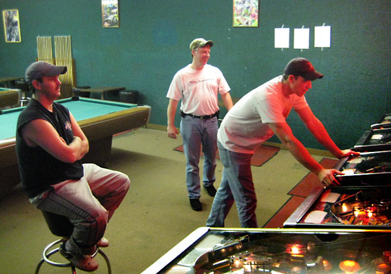 Players competing in the last round of the first tournament