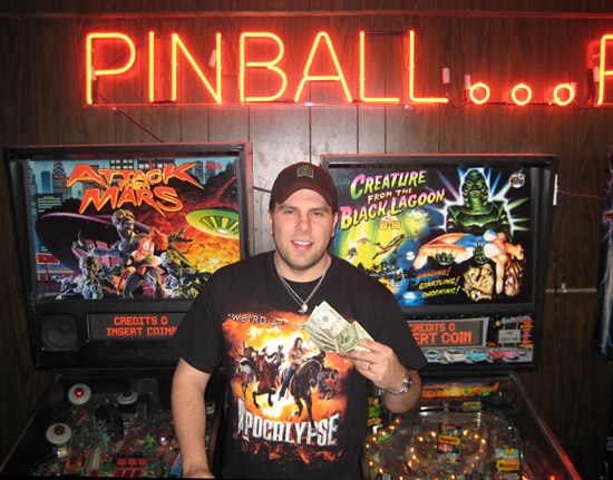 John won the May Day 2012 Survivor Pinball Tournament; with no defeats