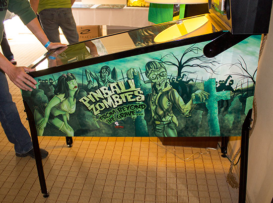 The Pinball Zombies from Beyond the Grave cabinet