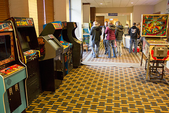 The main thoroughfare is lined with games 