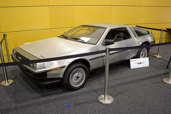 What show would be complete without a De Lorean?