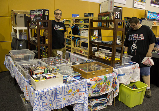 Toby Wickwire of Portland Retro Gaming Expo had the next stand
