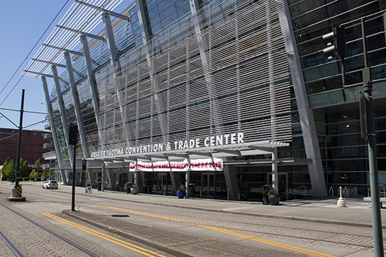 The front of the Convention Center