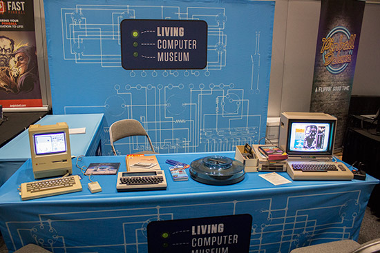 The Living Computer Museum had early Apple and Commodore computers on display