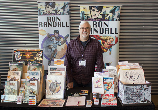 Artist Ron Randall showed some of his classic comic book drawings and original comic series