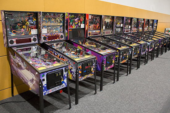 A line-up of new Stern Pinball games